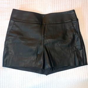 Faux Leather Shorts